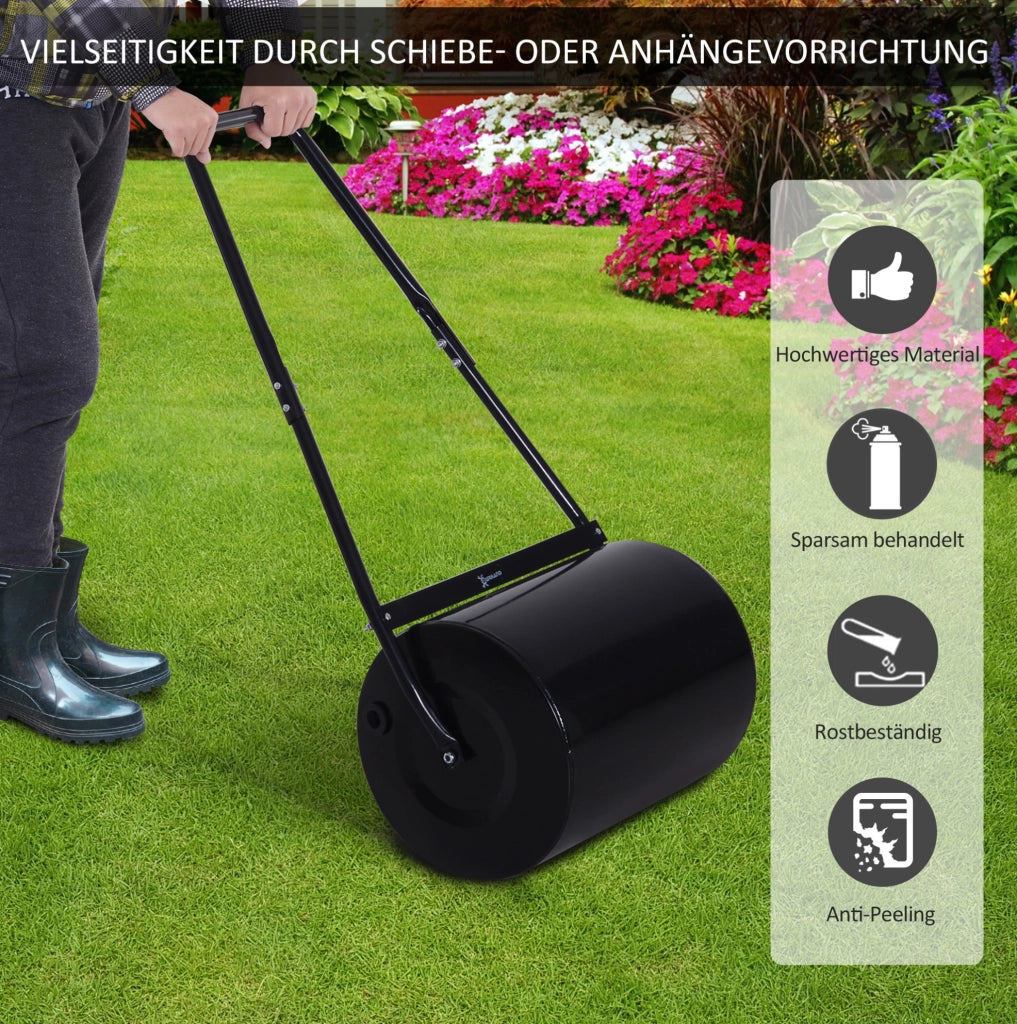 Rullo da giardino con manico a U, Ø 40 cm