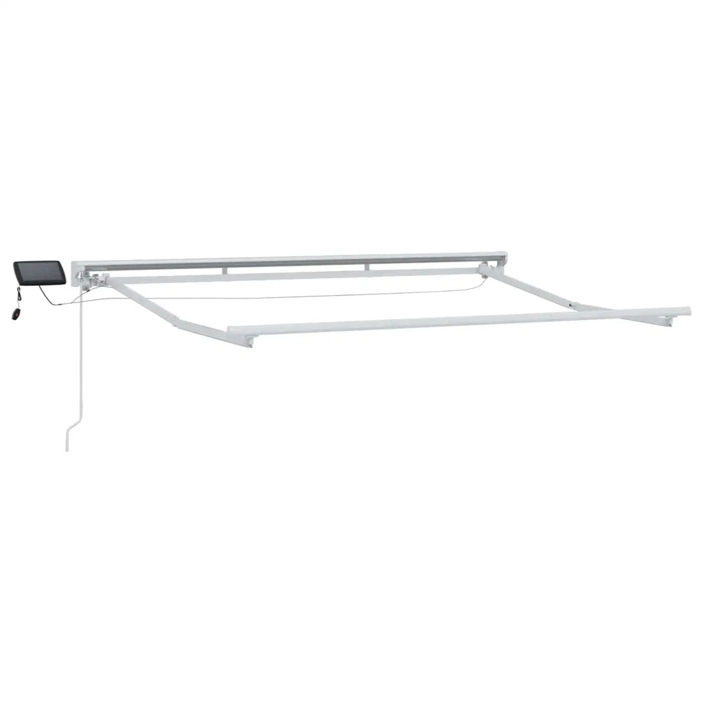 Cornice per Tenda Manuale con LED Borgogna e Bianco 3,5 x 2 m 3420539