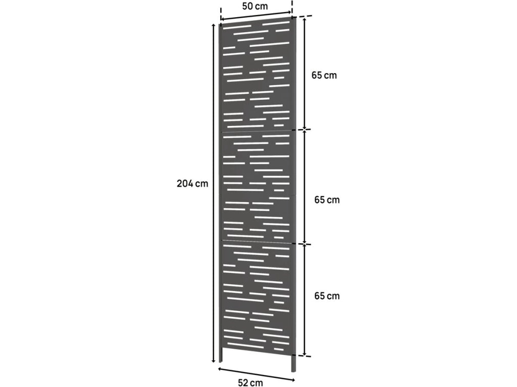 Persiana bioclimatica Windsor "Line" 52 x 204 cm - Grigio scuro