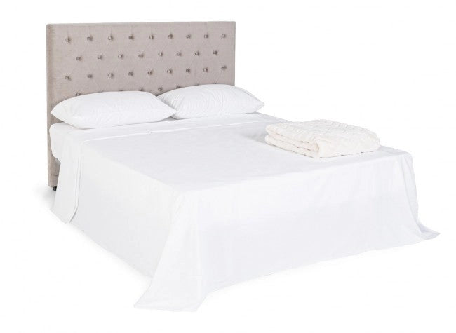Testiera Letto Caspar Grigio Chiaro 160 in Legno