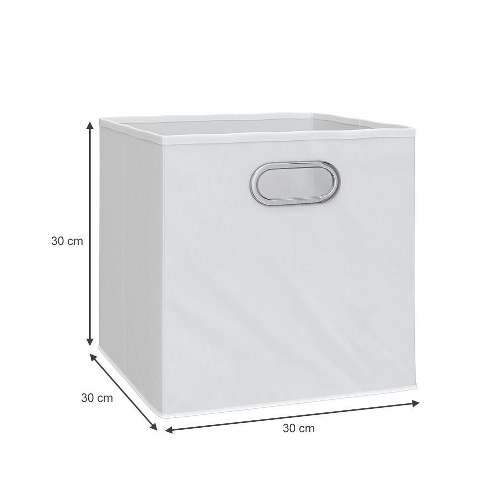 Vicco Scatola pieghevole Bianco 30 x 30 cm Set di 2