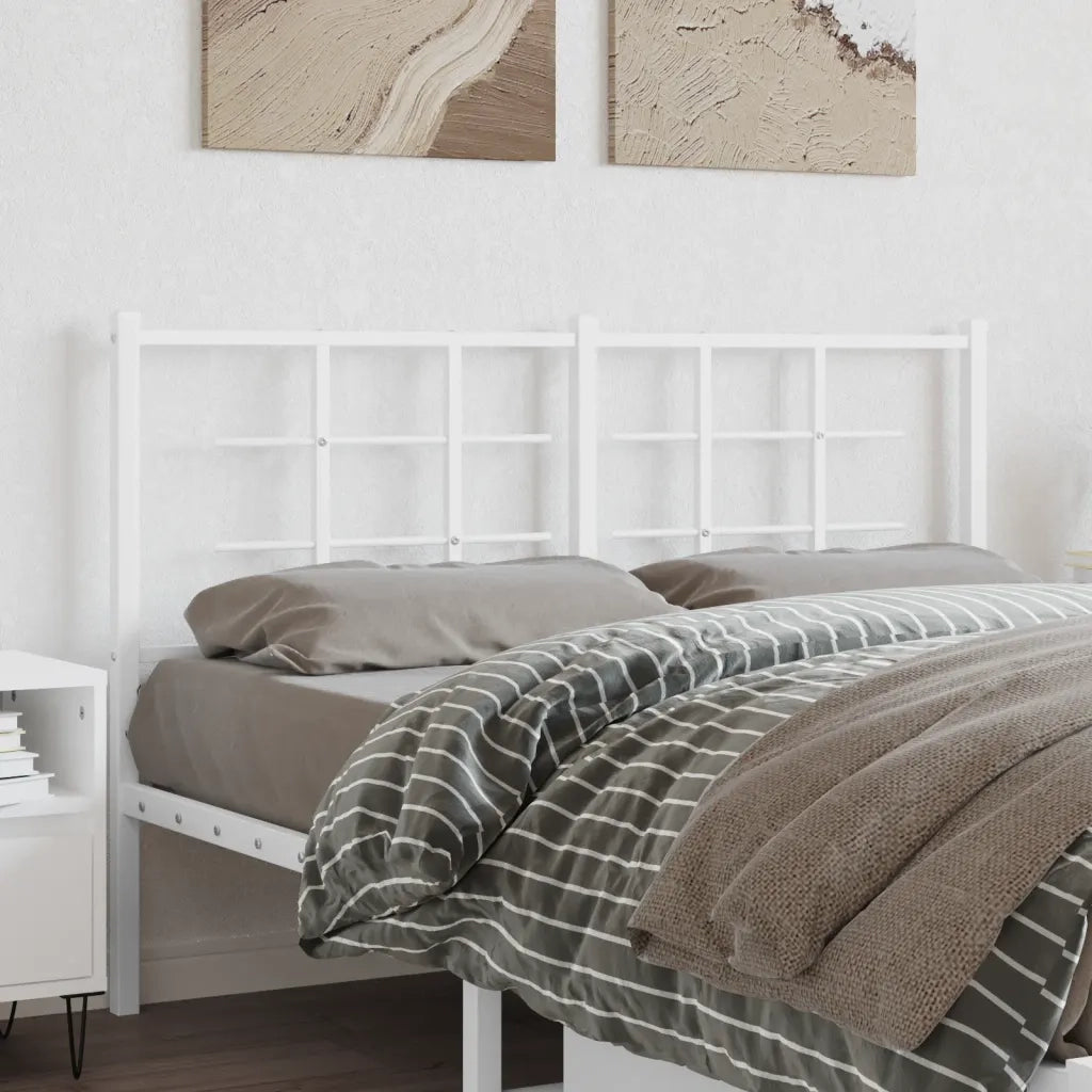 Testiera di Ricambio in Metallo Bianco 135 cm 355642