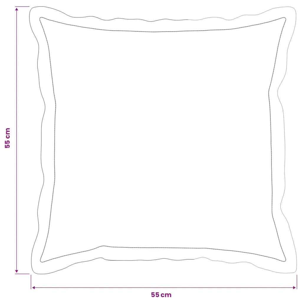 Federa 2 pz HOUTEN Grigio Scuro 55 x 55 cm 920607
