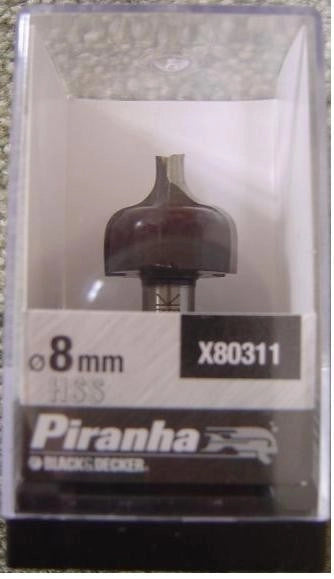 Fresa per profilature 20.6 mm x80311 b&d piranha