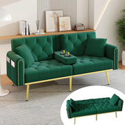 Divano letto convertibile - Xylo - Doppio, 3 livelli reclinabili, verde