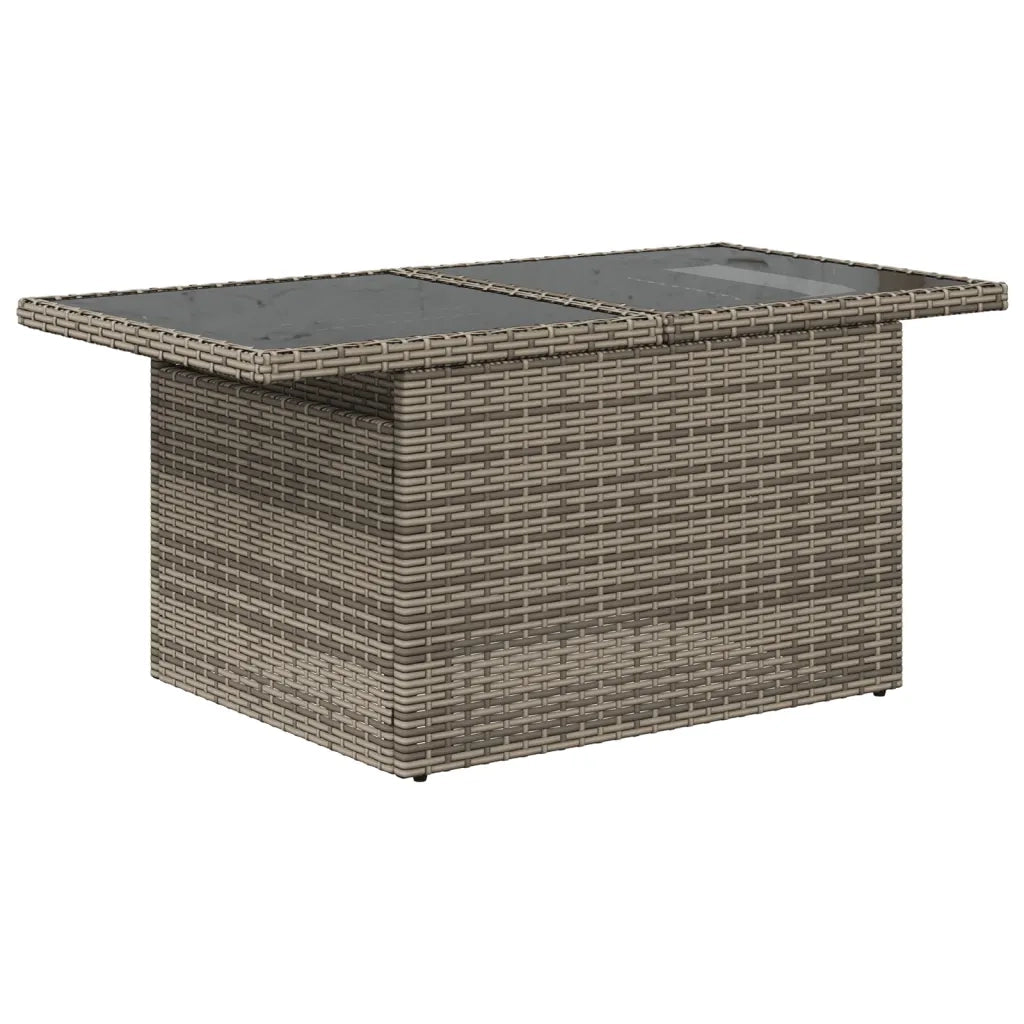 Set Divani da Giardino 7 pz con Cuscini Grigio in Polyrattan 3268560