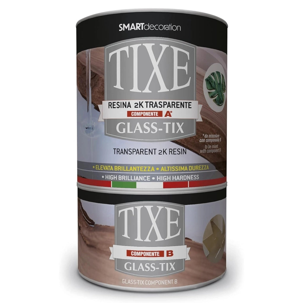 RESINA BICOMPONENTE GLASSTIX 750ML TRASPARENTE