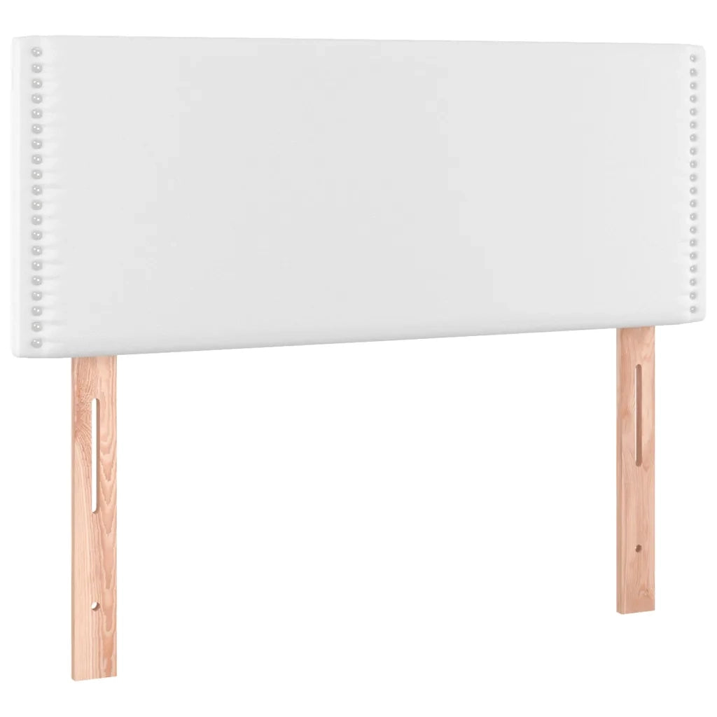 Giroletto Molle con Materasso e LED Bianco 120x200cm Similpelle