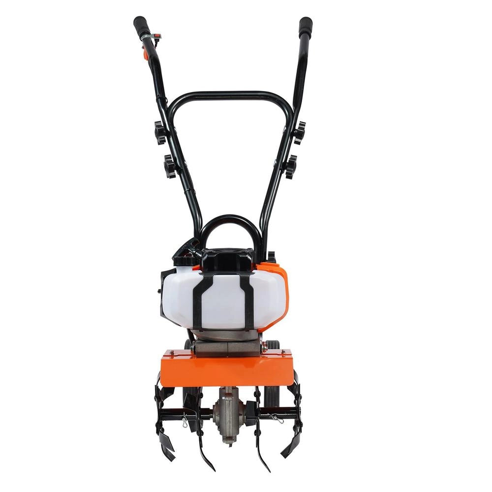 Garden Tiller, 43cc Displacement, Gas-powered, 300mm Working Width, 100mm Cultivating Depth, Steel Cultivating Blade, 1110x448x910mm Cultivator