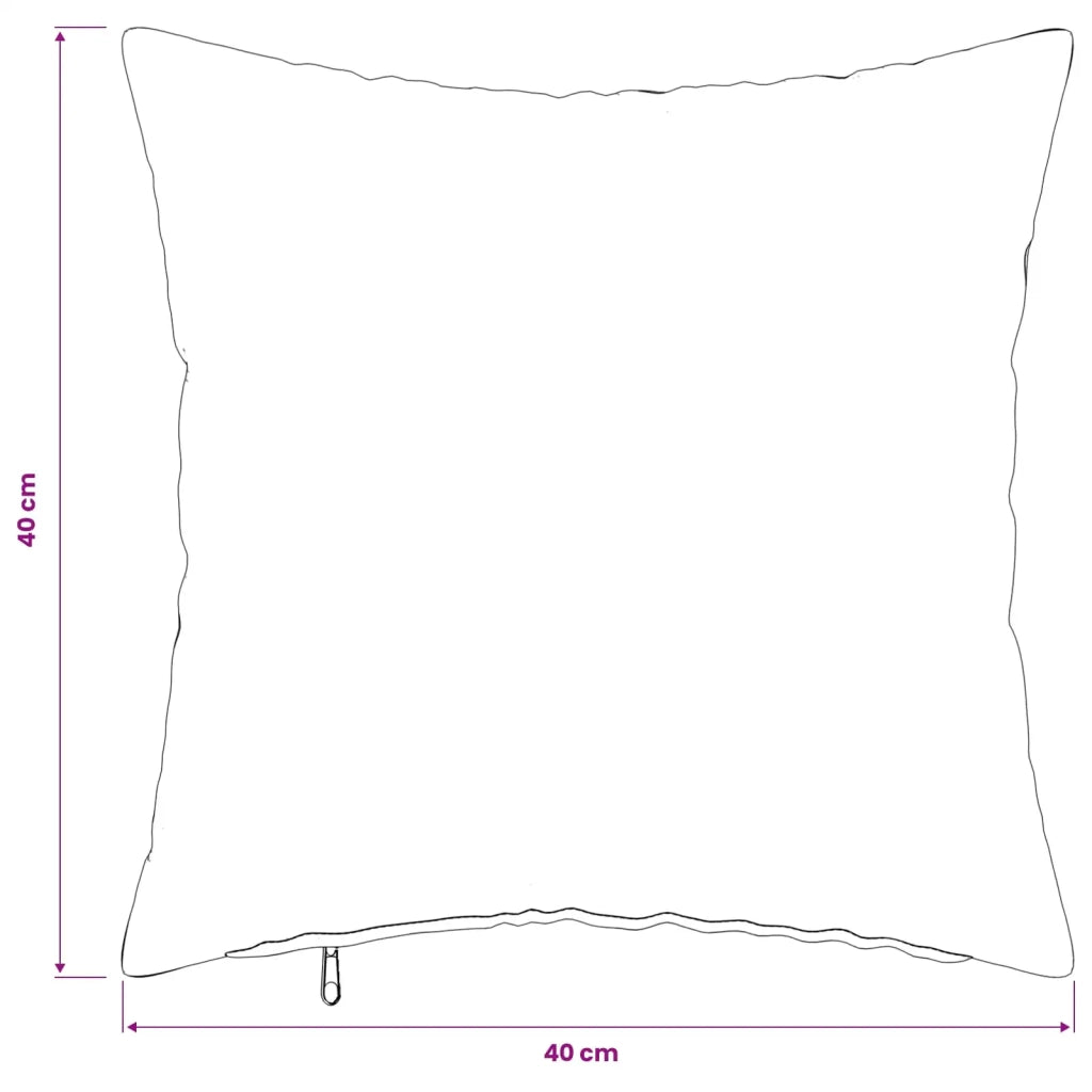 Federa 6 pz HEERLEN Rosa 40 x 40 cm Tessuto 908345