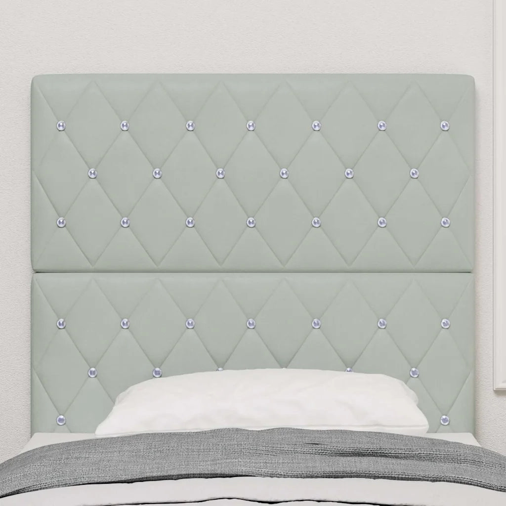 Testiera | Testata Grigio chiaro 100 cm Velluto