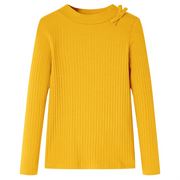 Maglietta da Bambina a Maniche Lunghe Ocra 92 14134