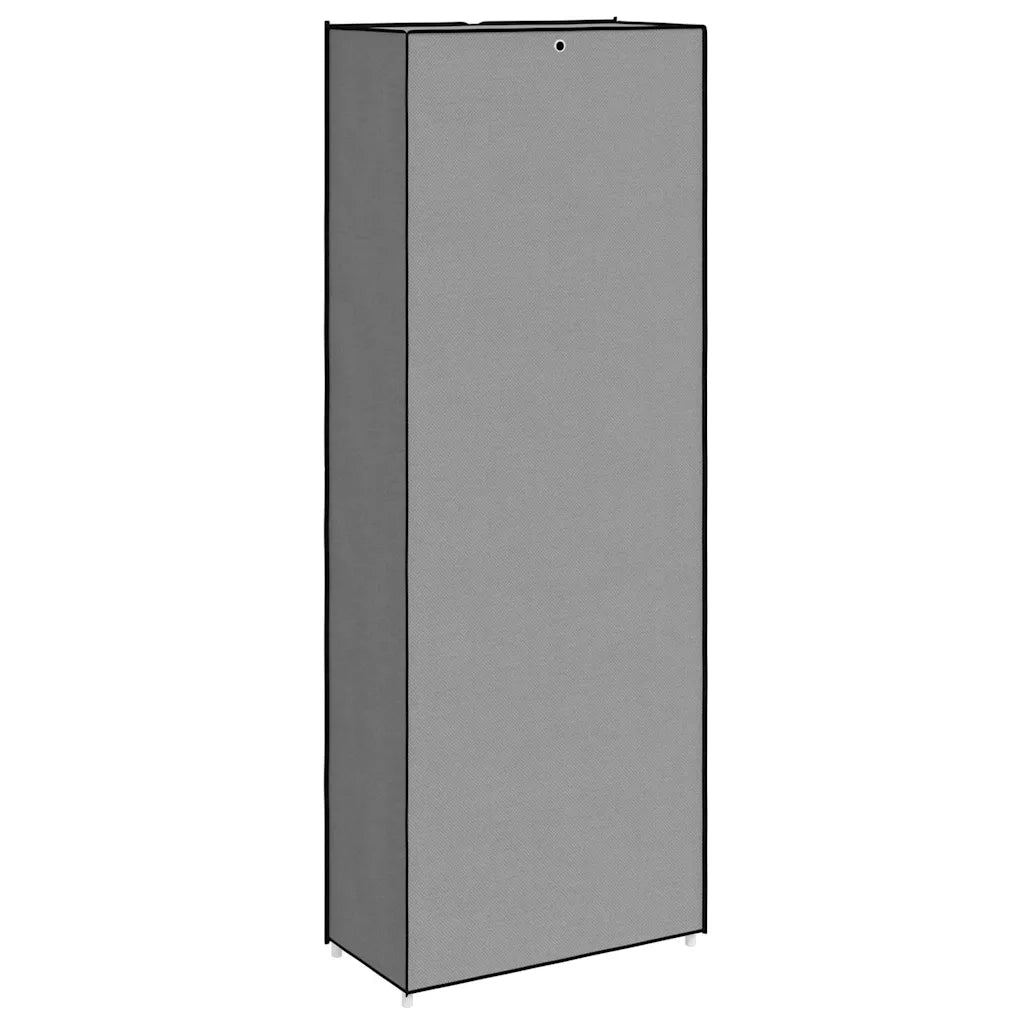 Scarpiera Grigia 60x30x166 cm Tessuto 337259
