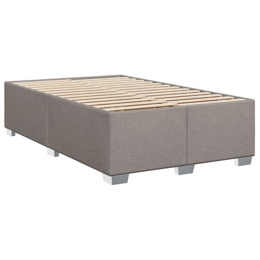 Letto con Box Spring, Materasso e LED Tortora 120 x 190 cm 3451900