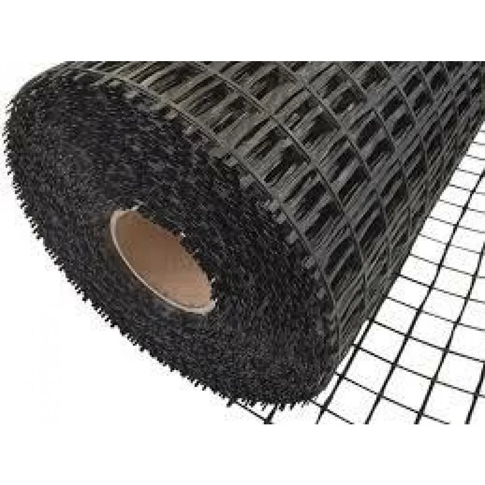 Rete armatura massetto fibra di vetro nera mt.1x100 130g. 40x40