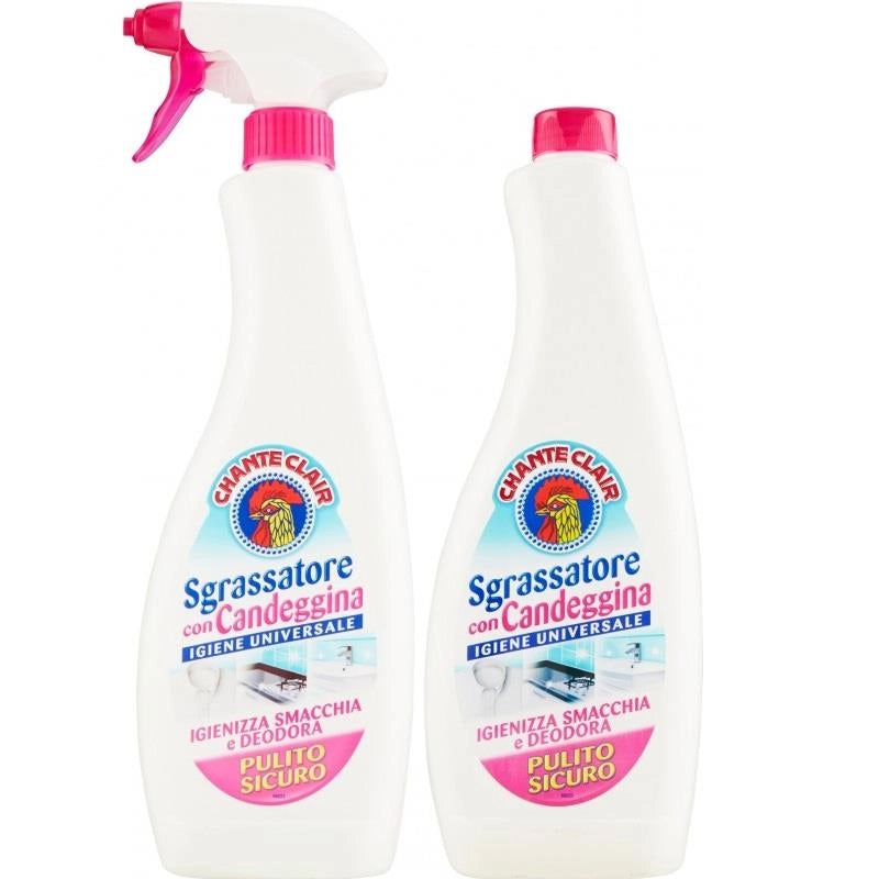 CHANTECLAIR SGRASSATORE CON CANDEGGINA SPRAY BAGNO + RICARICA 625 ML