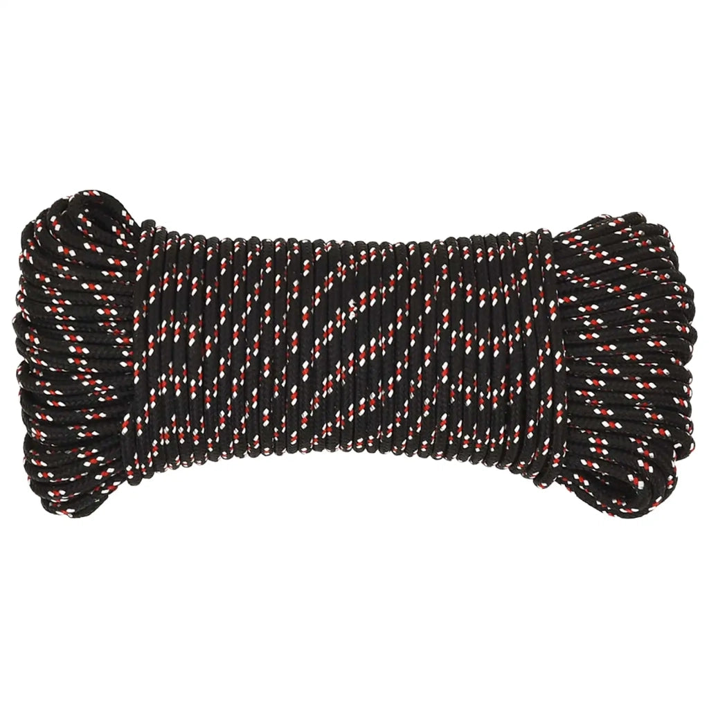 Corda multiuso 4 mm 100 m Nero e Rosso PP 105 kg Carico massimo 3473296