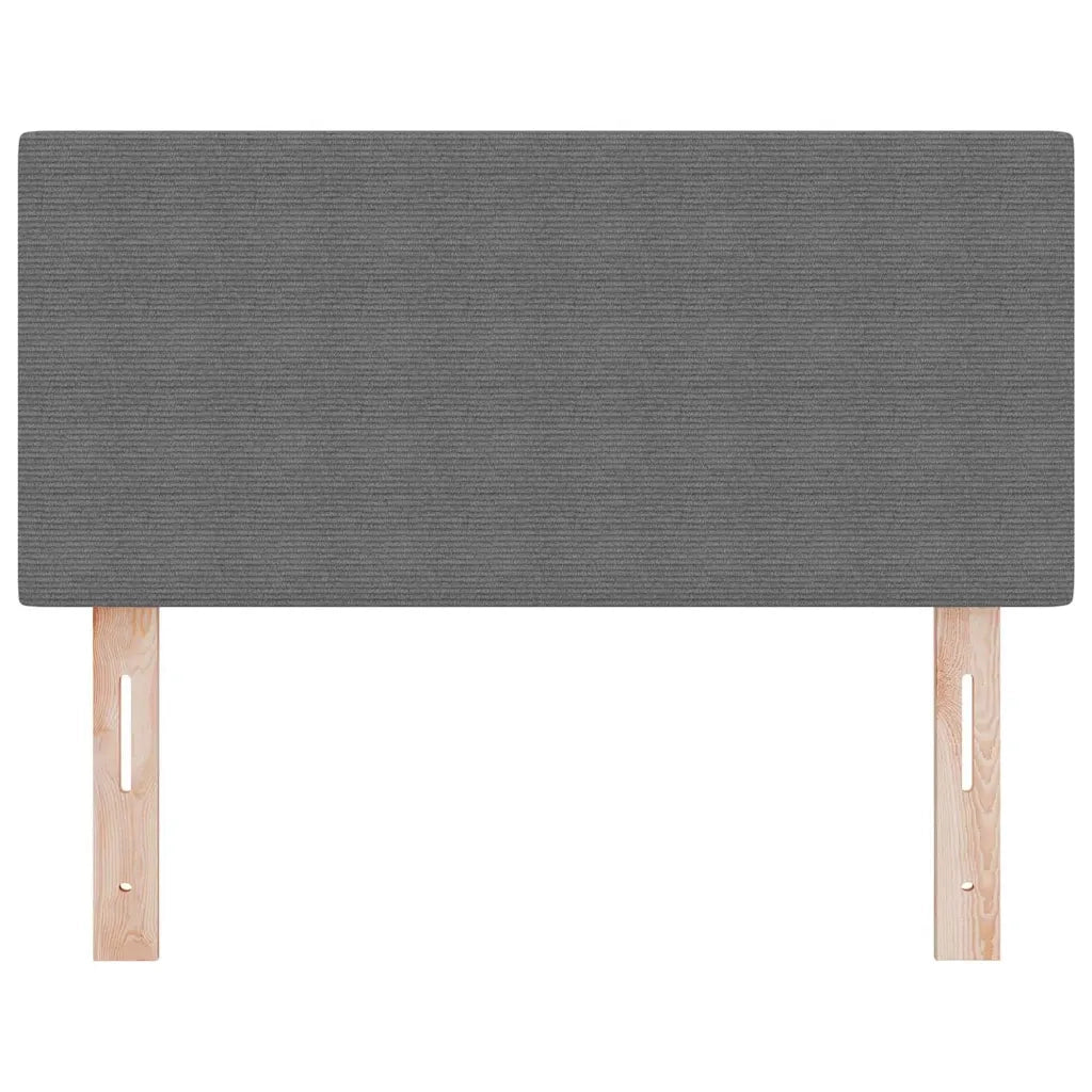 Testiera | Testata Grigio chiaro 80 cm Tessuto in Cords
