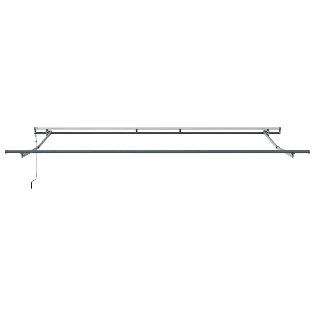 Tenda Sole Retrattile Automatica Antracite e Bianco 400x300 cm
