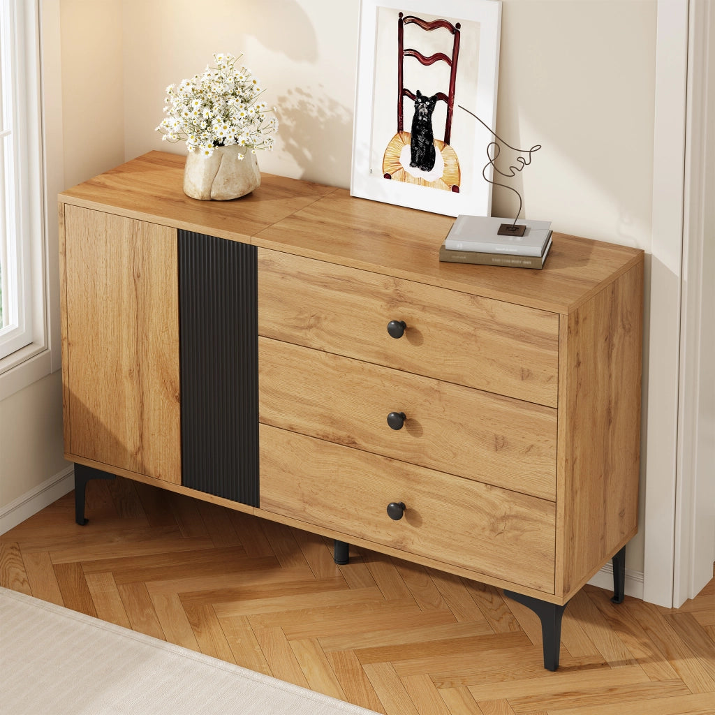 Credenza Moderna ¨C Xylo ¨C Legno, 120x35x76 cm