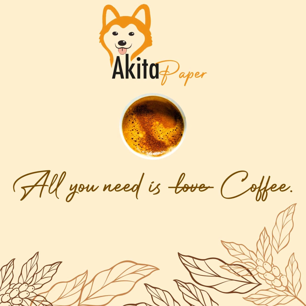 Akitaink 1000 Bicchierini Caffe Carta 75ml Avana