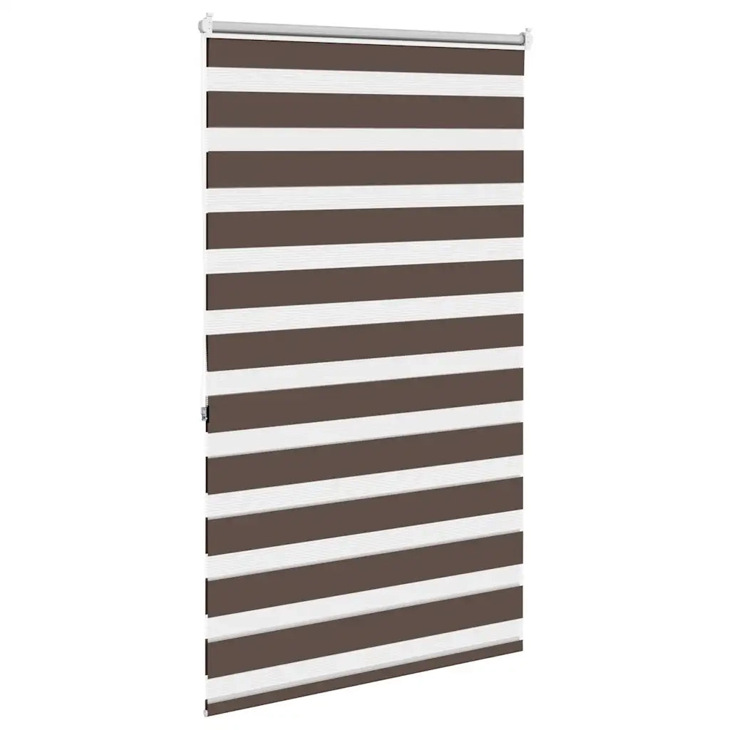 Tenda a rullo zebrata 80,9x175cm Larghezza tessuto 76,7cm caffè 240205