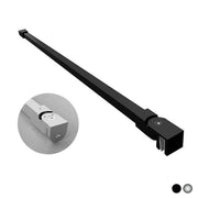 BRACCIO PER WALK IN QUADRO 2 TESTE SNODABILI- cm 120 Cromo- DHIMP- pezzi 1