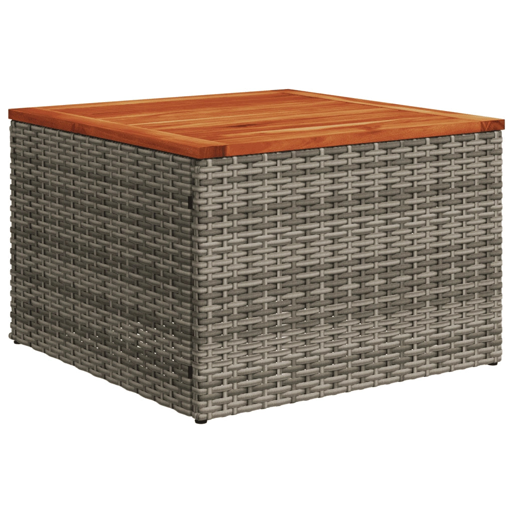 Set Divani da Giardino 11 pz con Cuscini in Polyrattan Grigio 3260205