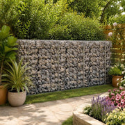 Gabion Wall With Cover, Galvanized Steel, 60x50x100 Cm