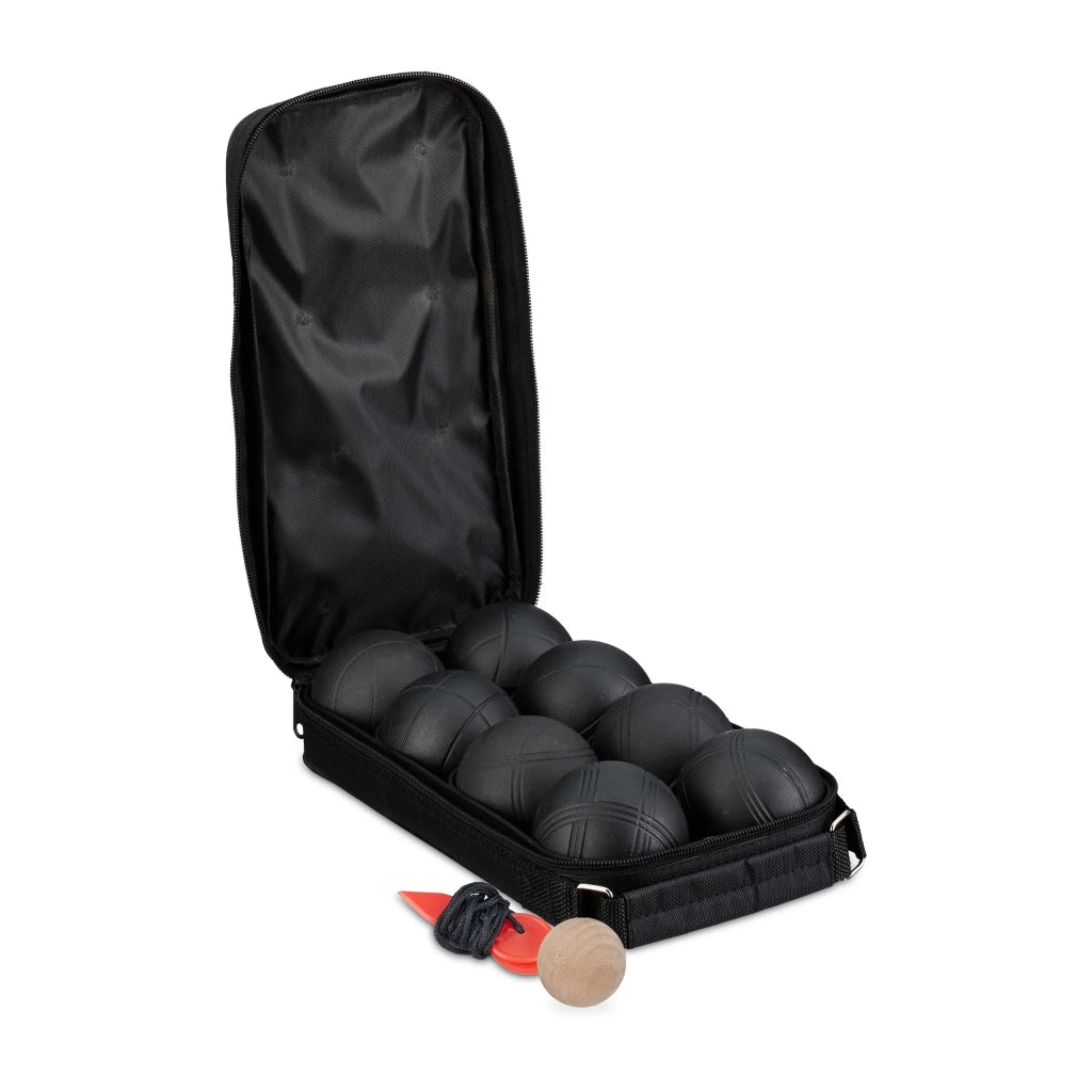 Set di 8 bocce da pétanque in acciaio per giochi all'aperto precisione di tiro pratica custodia in grigio 13_0015896