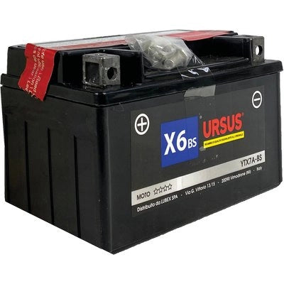 BATTERIA MOTO AGM TX7A URSUS - AH 6 SPUNTO 105A MM 150X87 H.MM 94