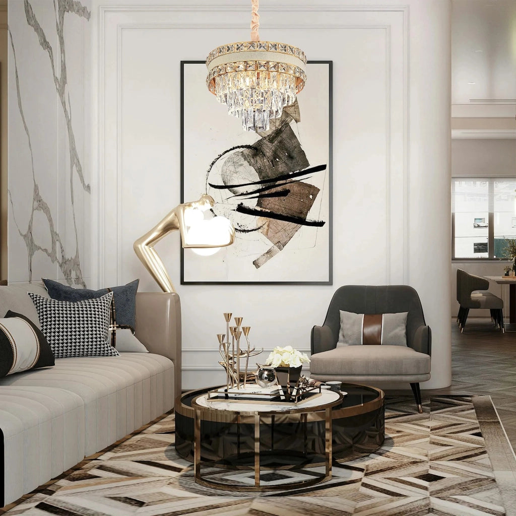 Lampada Cristal G047-cp 40cm Gold