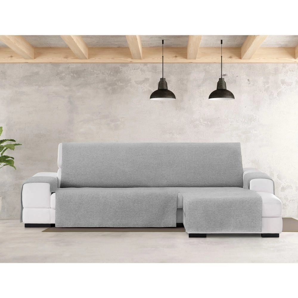 Copridivano penisola destra grigio tessuto jacquard Valeria 240
