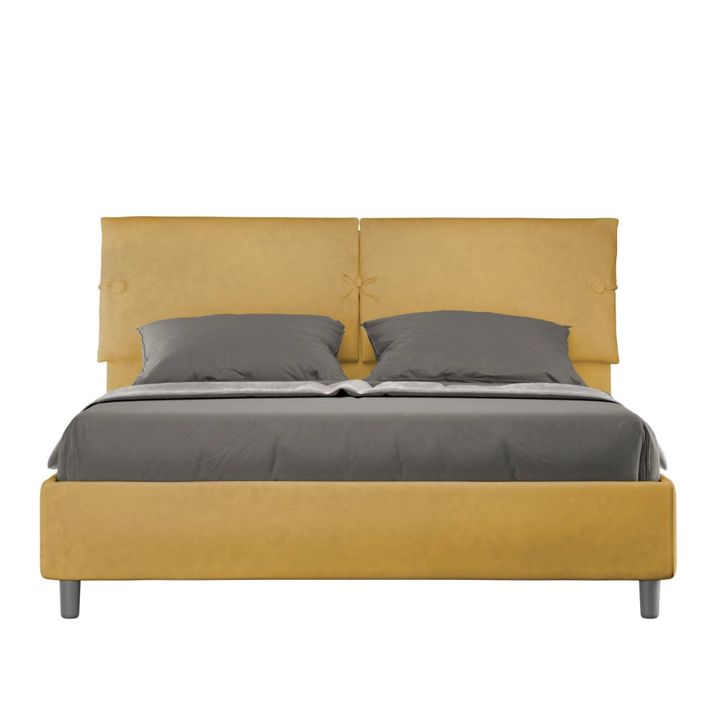 Letto Matrimoniale 160x200 cm con Rete Sleeper Ocra