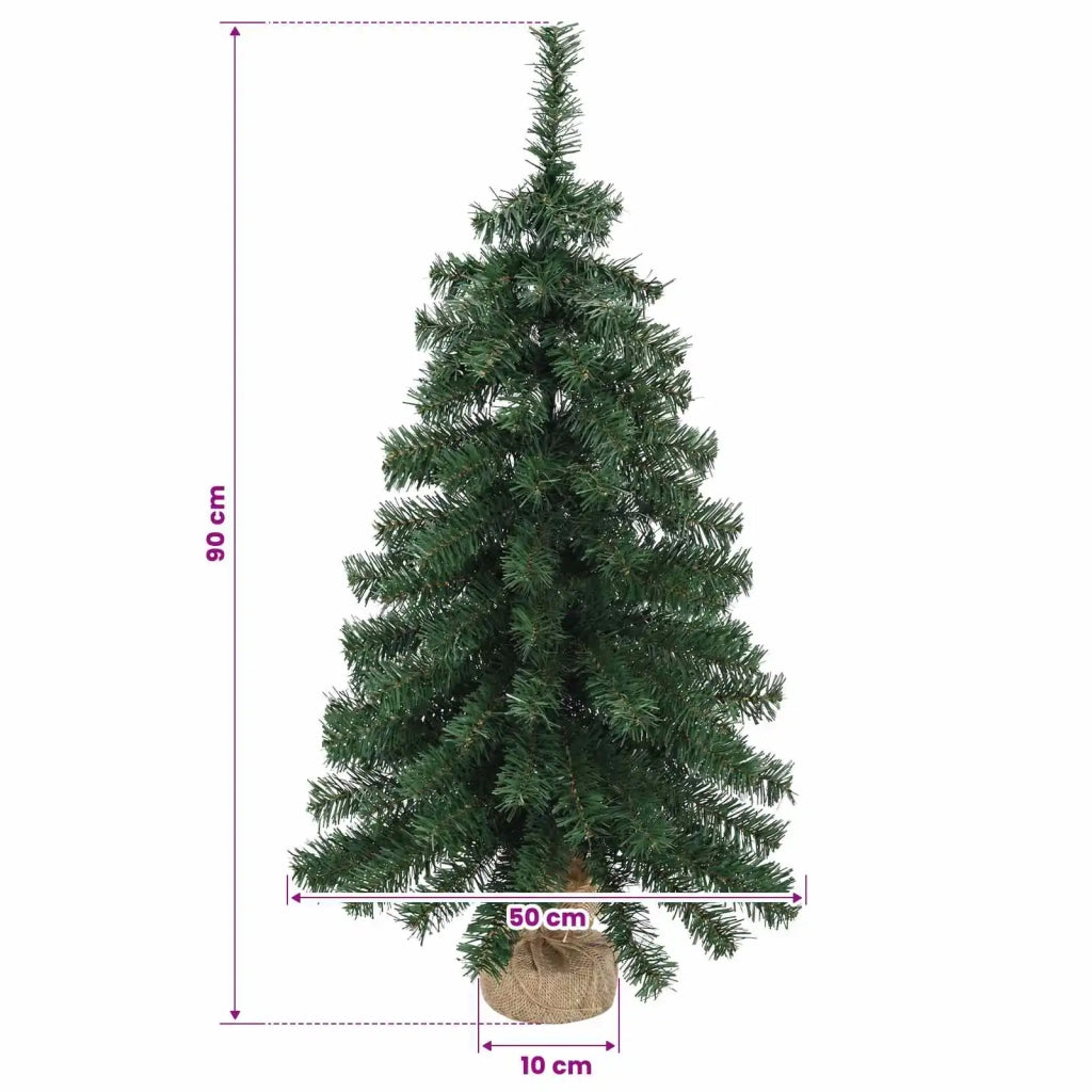 Albero di Natale Mini 90 cm PVC Verde 42056928