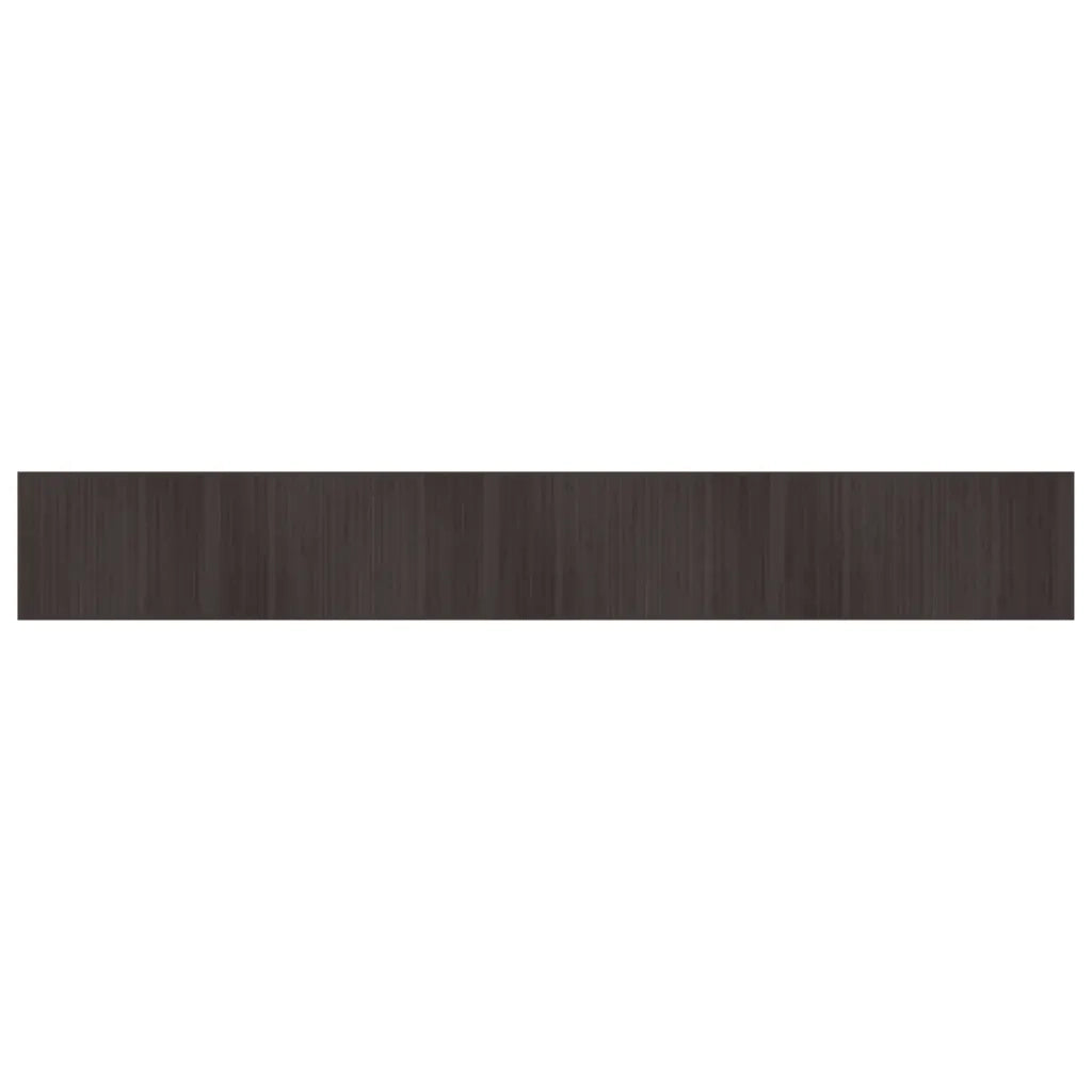 Tappeto Rettangolare Marrone Scuro 70x500 cm in Bambù 376893