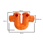 Sifone ad "U" con sfiato in pvc : Diametro - 140