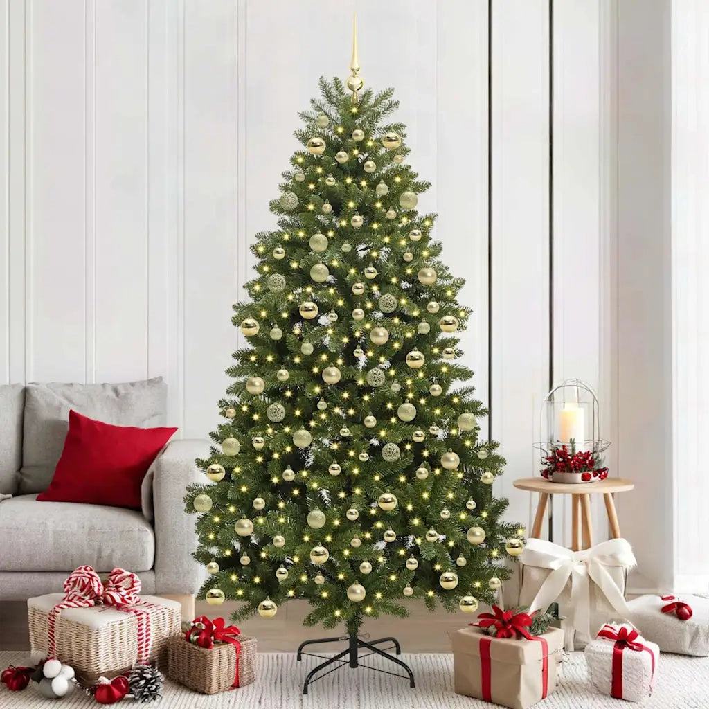 Albero di Natale artificiale Verde 210 cm PVC e Metallo