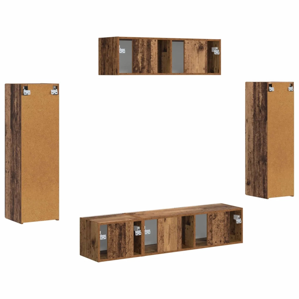 Mobile TV 5 pcs Legno vecchio 3409175