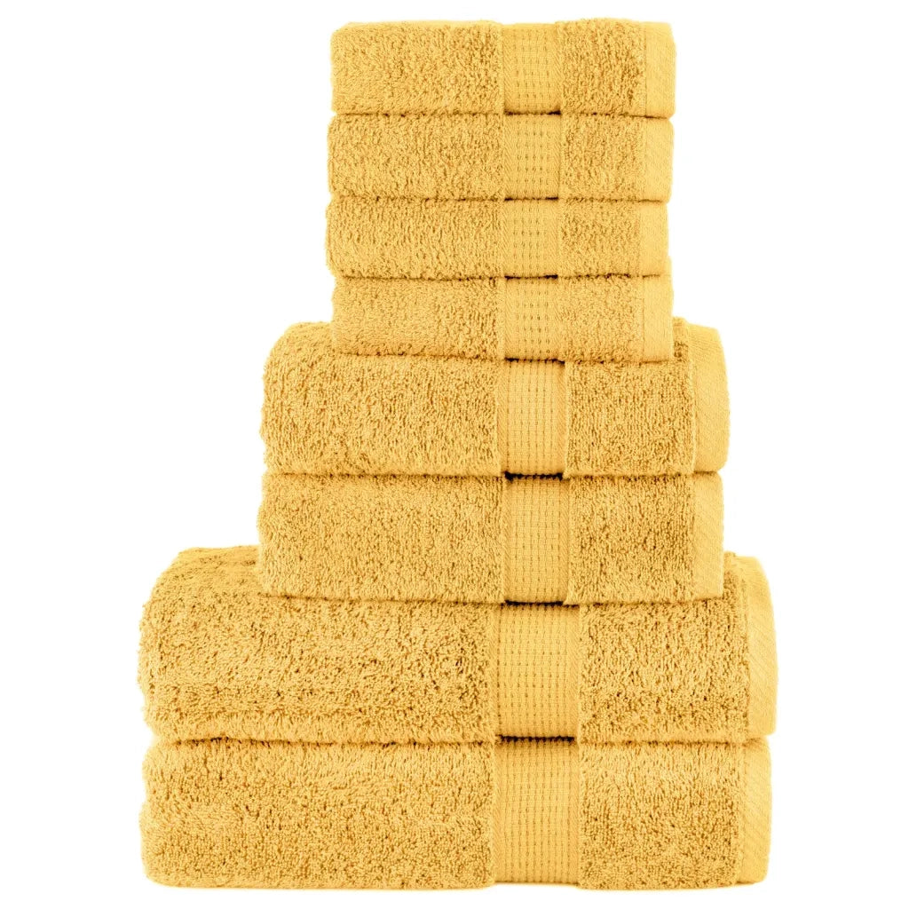 Set ASciugamani SOLUND 8 pz Oro 600 gsm 137542