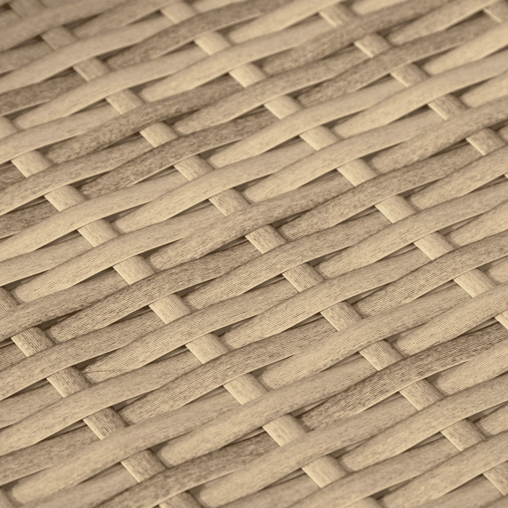 Set Divani da Giardino 7 pz con Cuscini Beige in Polyrattan 3255265