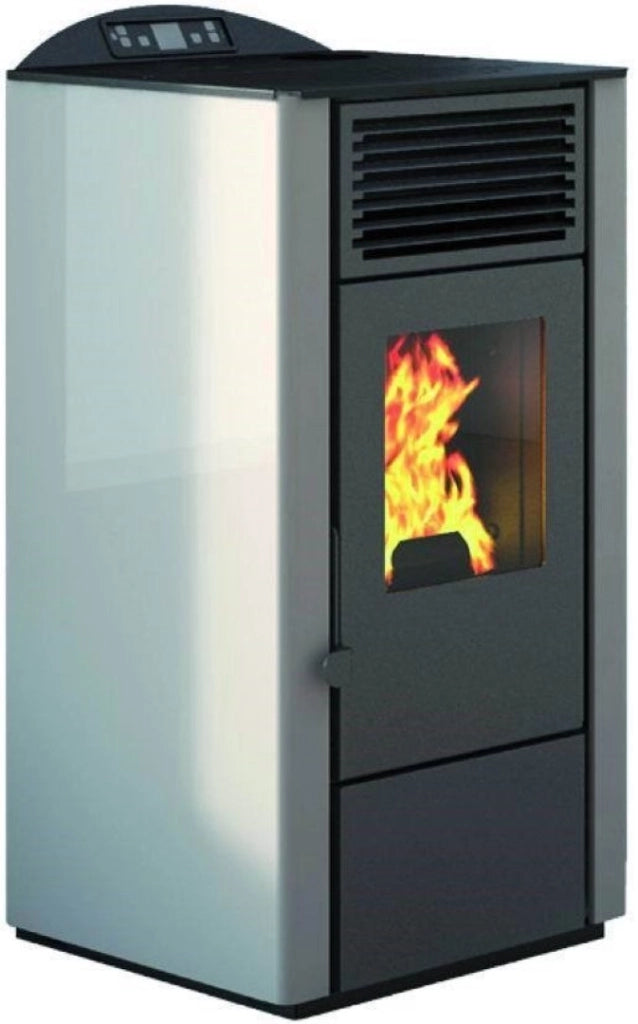 Stufa A Pellet Lory 9 Kw Nero Scarico Post.Sup.Telecomando - Eva Calor