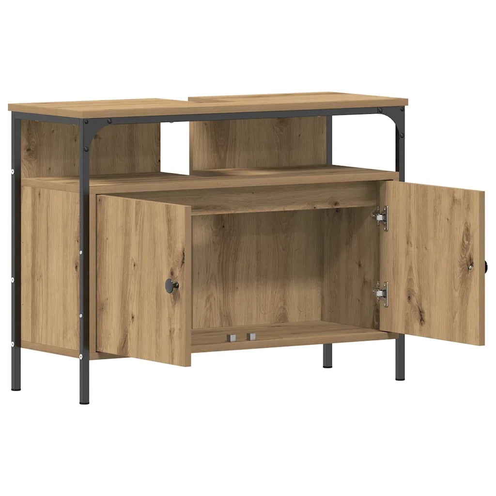 Mobiletto per specchio Rovere artigianale 60 x 16 x 60 cm 862224