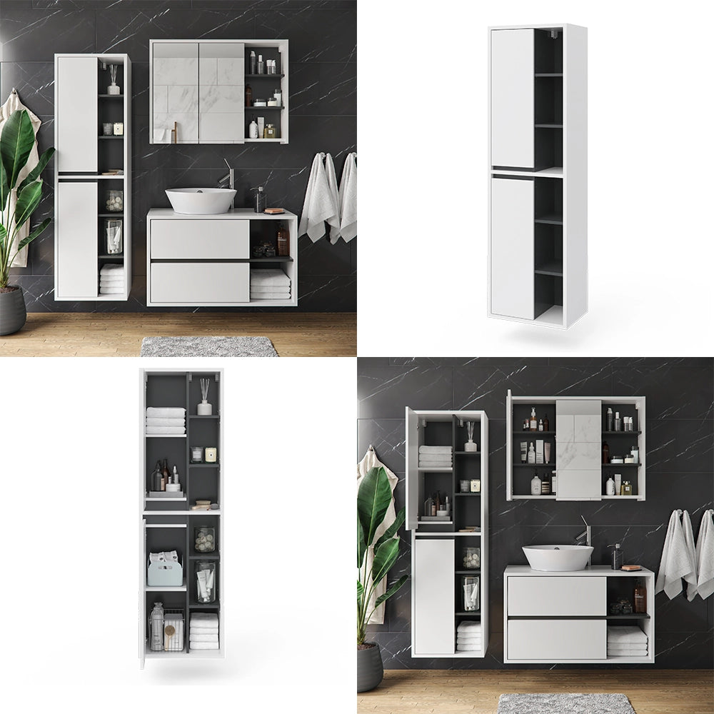 Vicco Mobile bagno alto Bianco 50 x 170 cm
