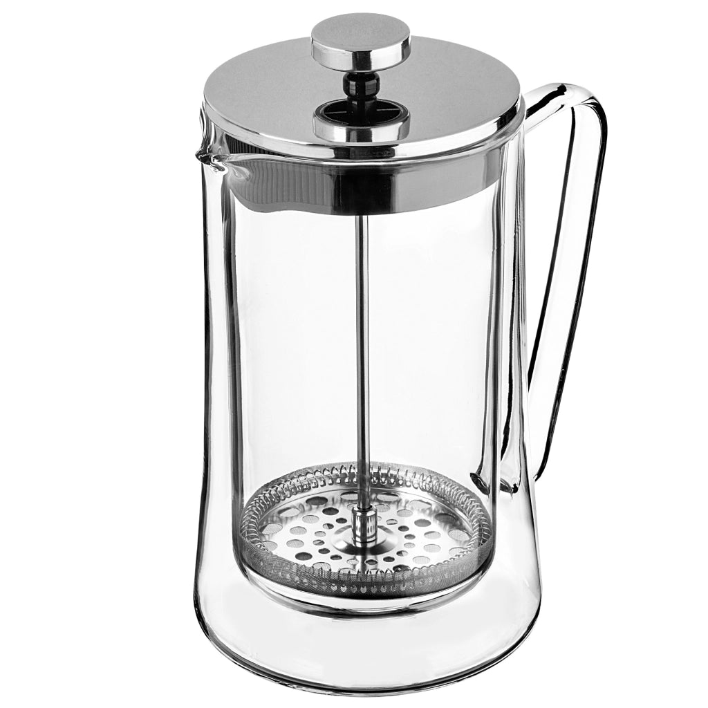 Caraffa per tè e caffè KADAX da 1 litro con pistone e bicchieri termici.