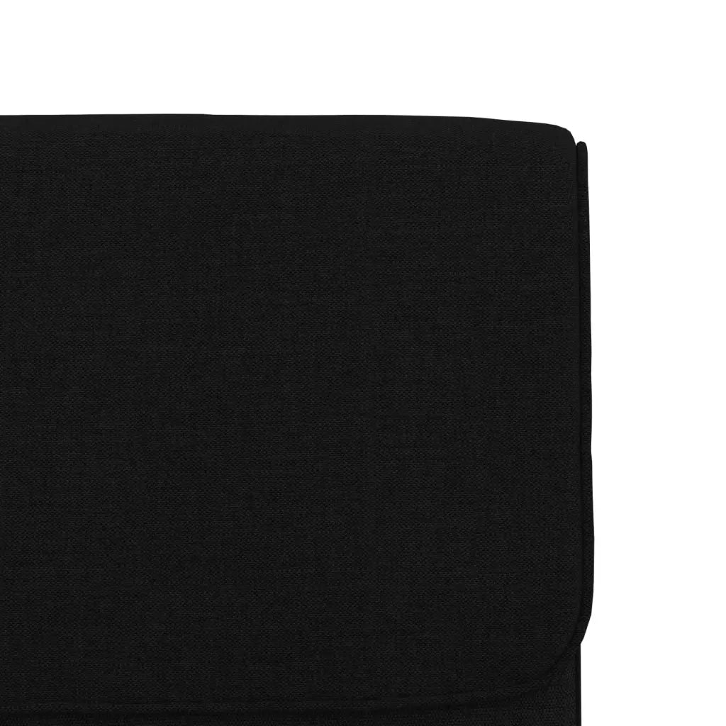 Sedia Lounge Nera 55x64x80 cm in Tessuto 351344