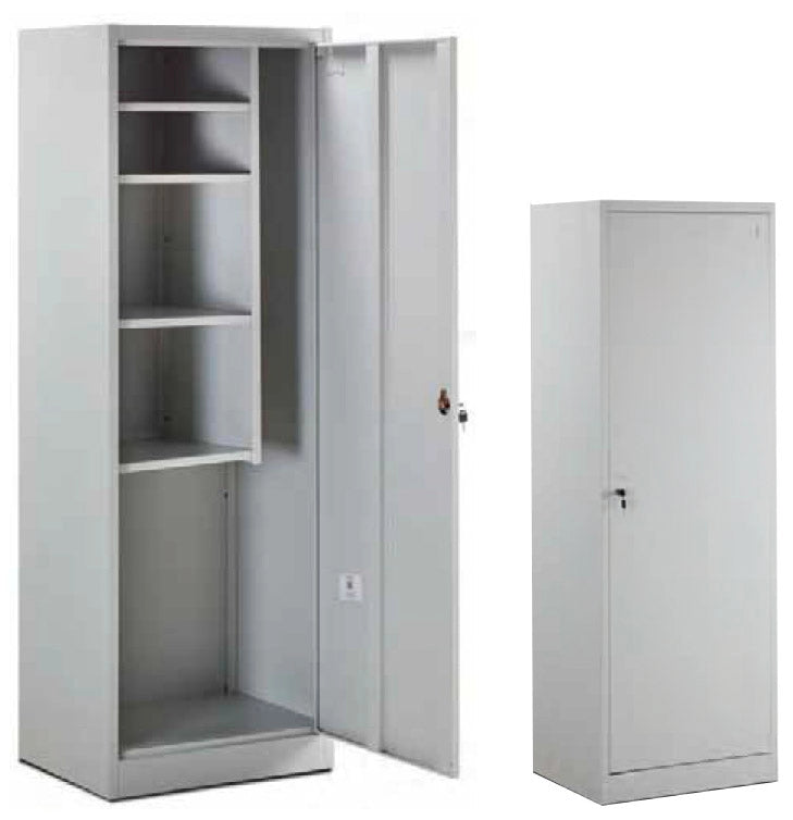 Armadio Multiuso Portascope 4 Ripiani in Metallo Fadi Grigio