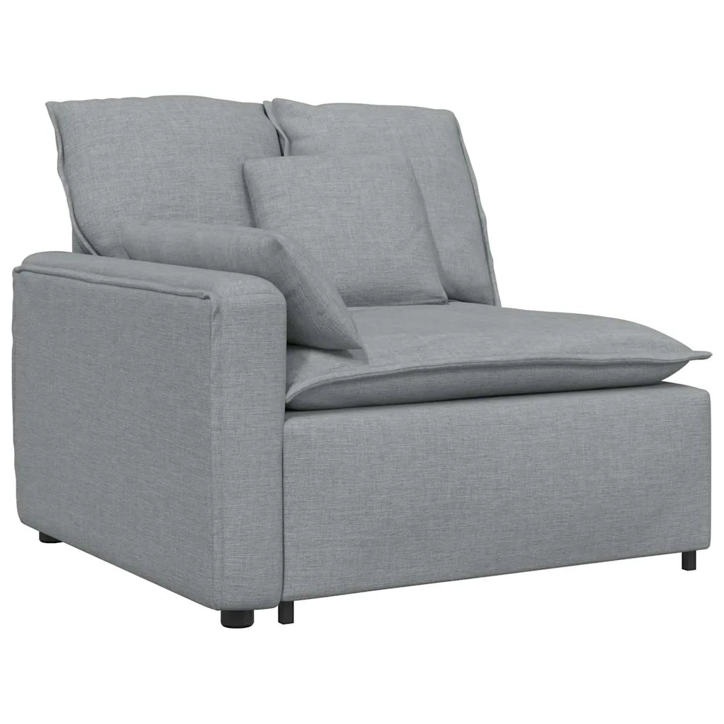 Divano Modulare con Cuscini Grigio Chiaro 3321117