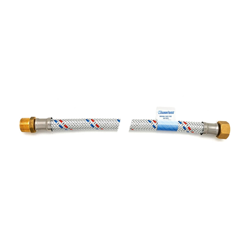 FLESSIBILE ANTIVIBRANTE IN ACCIAIO ZINCATO MF CM 90- 1/2- DH- pezzi 1