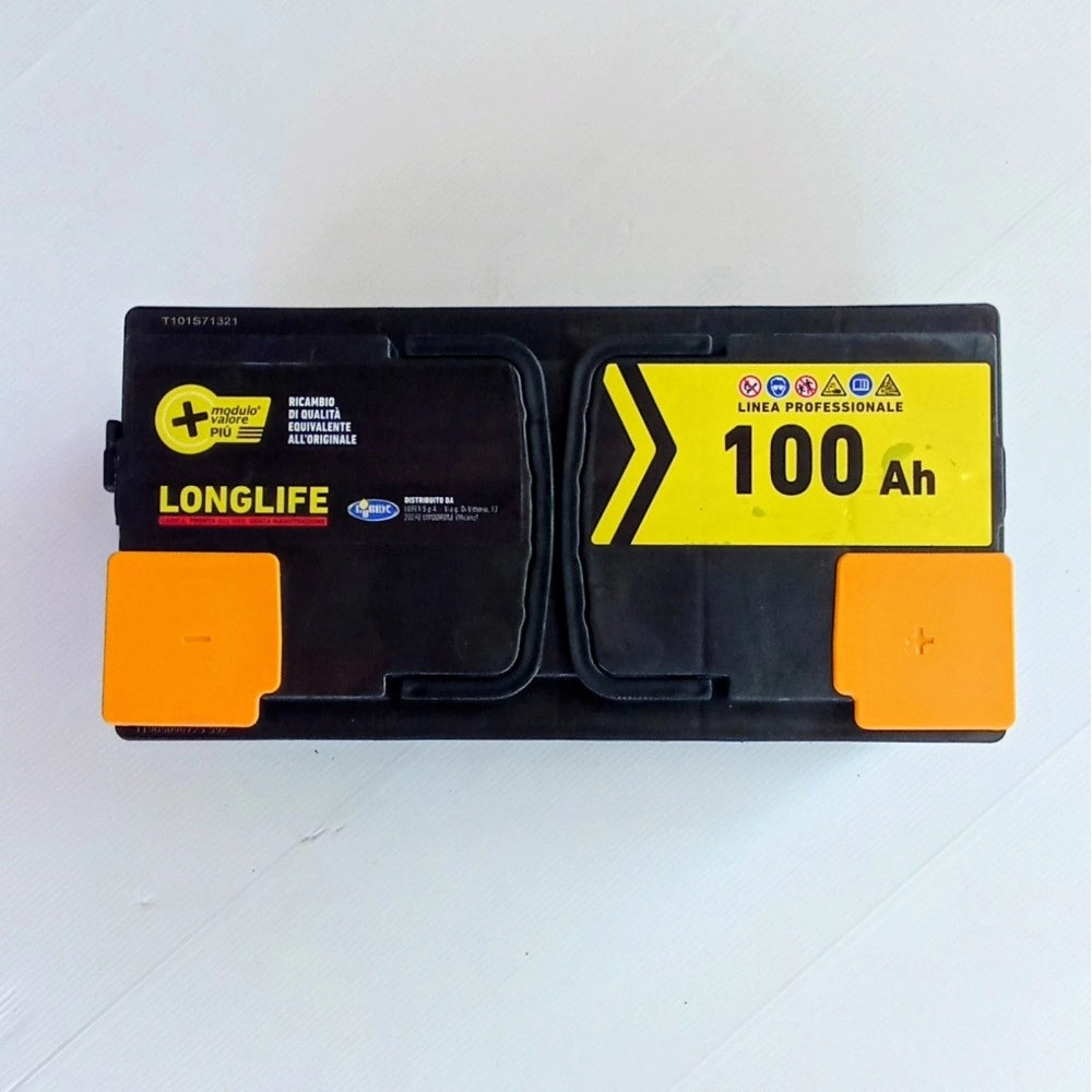 Longlife batteria da 100ah dx mv+, 12v, spunto 810a, l 353 x p 175 x h 190mm